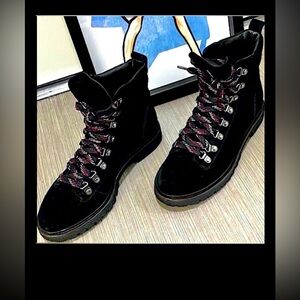 Ba&Sh Colorado Boots Leather Suede lace up in black color EU Size 39 = US 8.5